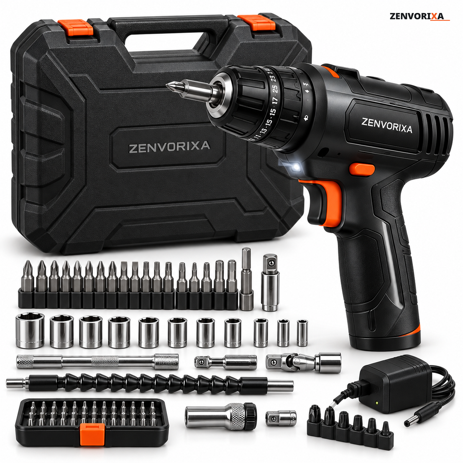 ZENVORIXA Cordless Drill &amp; Driver Accessory Kit